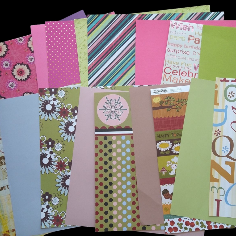 Colorful Scrapbook Paper Set